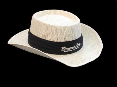 Burswood Logo Wide Brimmed Straw Hat